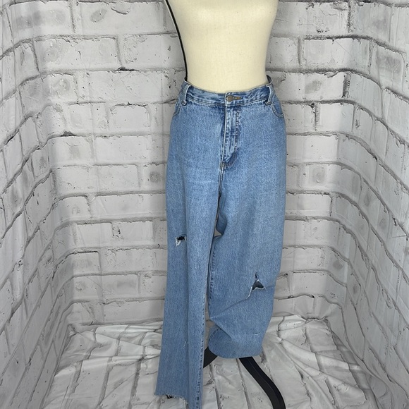Venezia Denim - Venezia Jeans Easy Fit Lane Bryant Vintage Light Denim ALTERED Size 18